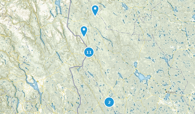 Dalarna, Suède Map