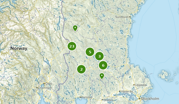 Dalarna, Sweden Map
