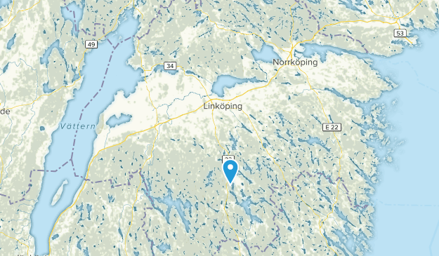 Östergötlands län, Sweden Map