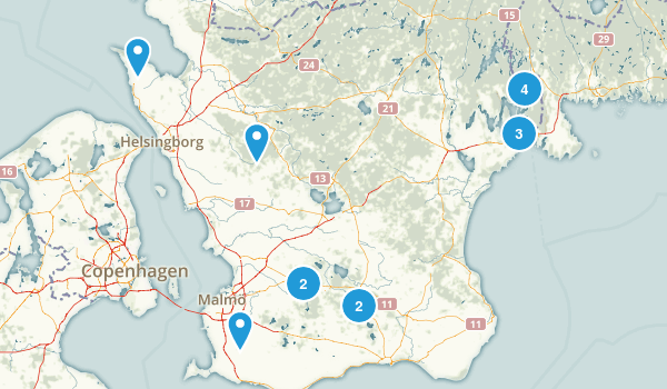 Skåne, Sweden Map