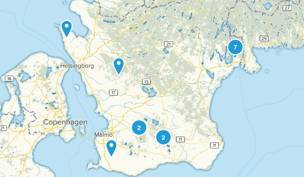 Skåne, Sweden Map