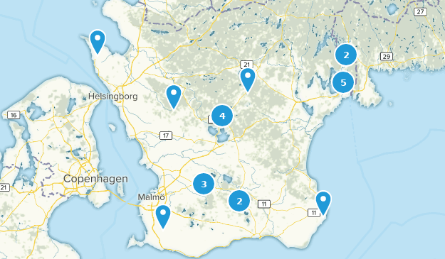 Skåne, Sweden Map