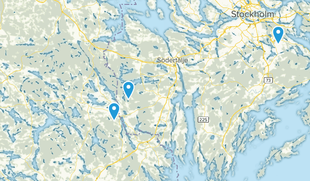 Södermanland, Suède Map