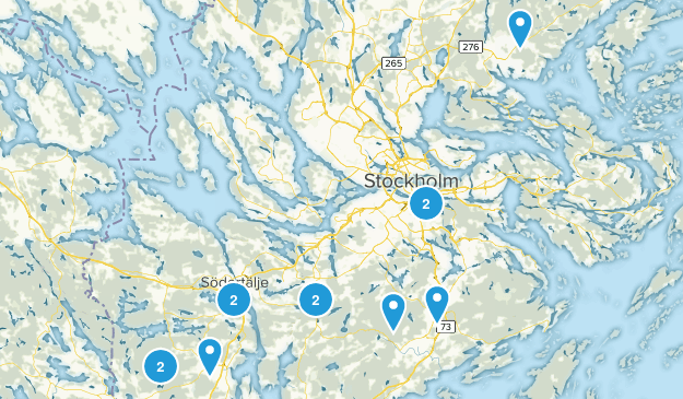 Stockholms län, Sweden Map