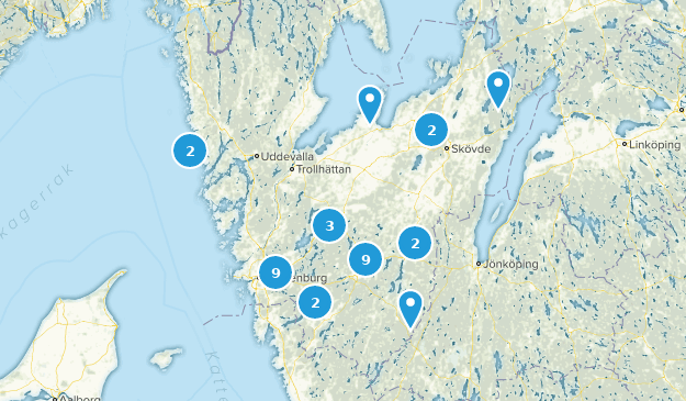 Västra Götaland, Schweden Map