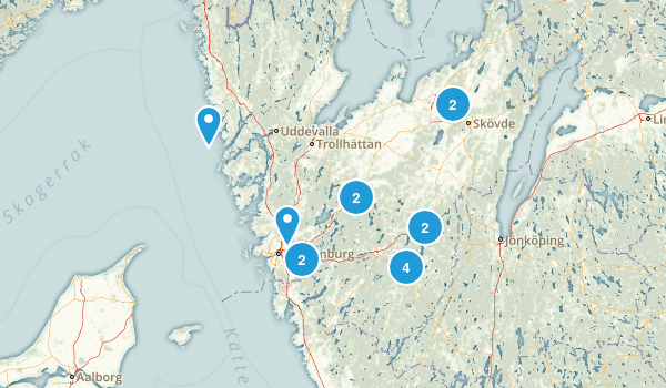 Västra Götalands län, Sweden Map