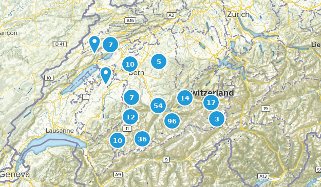Bern, Suiza Map