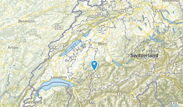 Fribourg, Schweiz Map