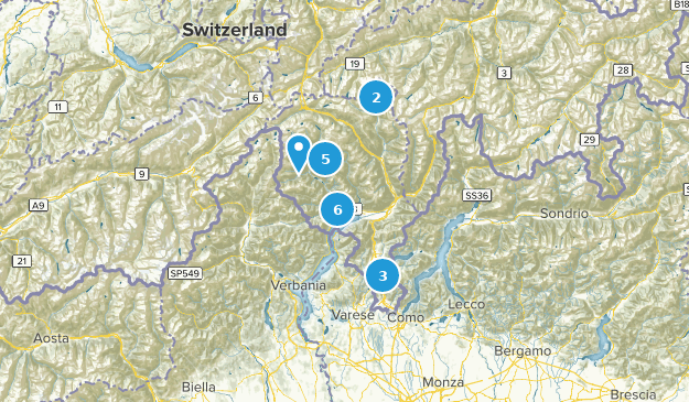 Tessin, Schweiz Map