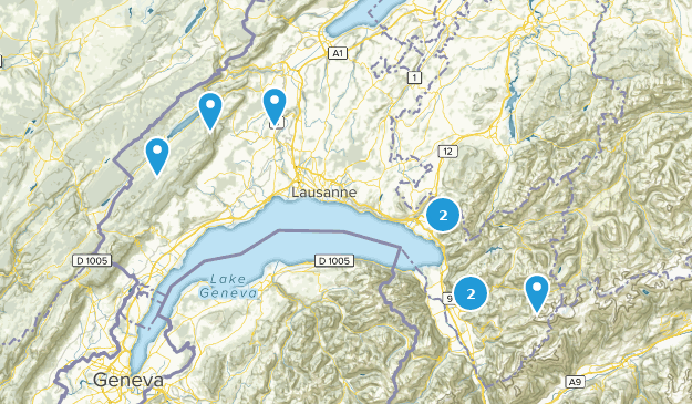 Vaud, Suisse Map