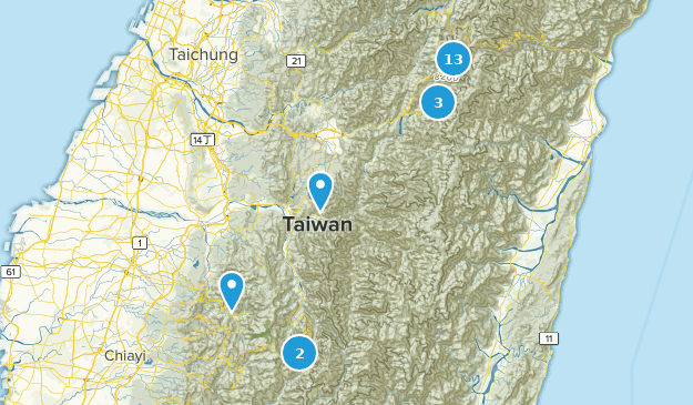 Nantou, Taiwan Map