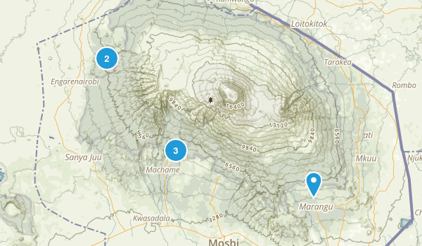 Kilimanjaro, Tanzania Map