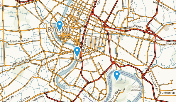 Bangkok Metropolis, Thailand Map