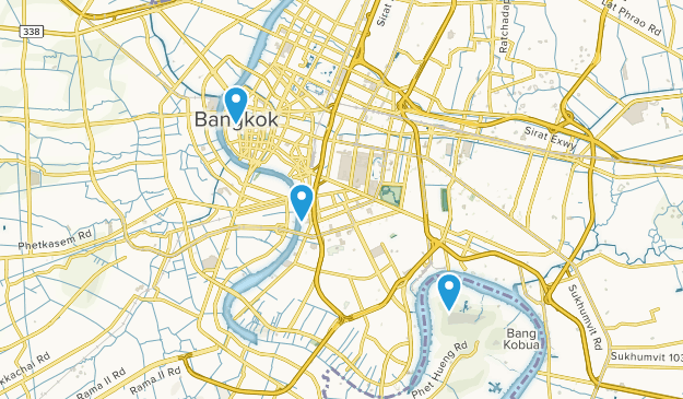 Bangkok Metropolis, Thailand Map