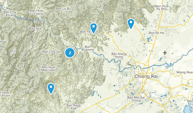 Chiang Rai, Thaïlande Map