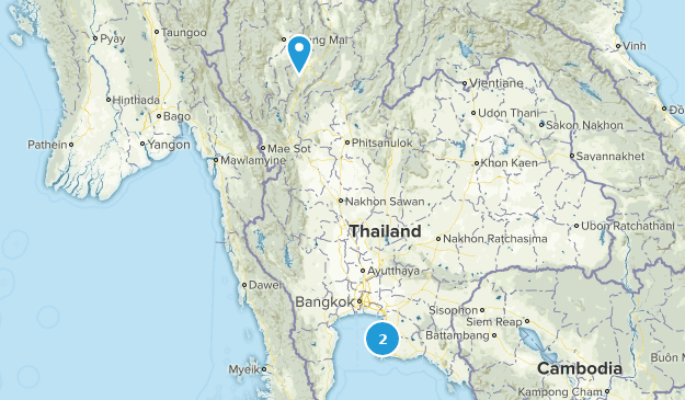 Lampang, Thailand Map