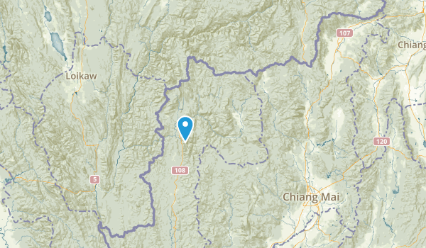 Mae Hong Son, Thailand Map