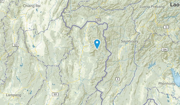 Provincia de Nan, Tailandia Map