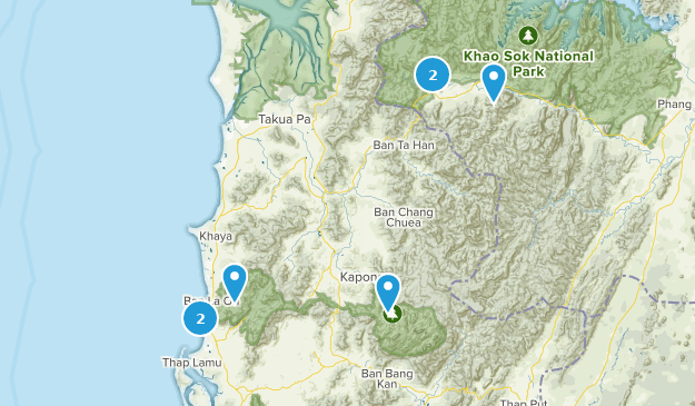 Phang Nga, Thailand Map