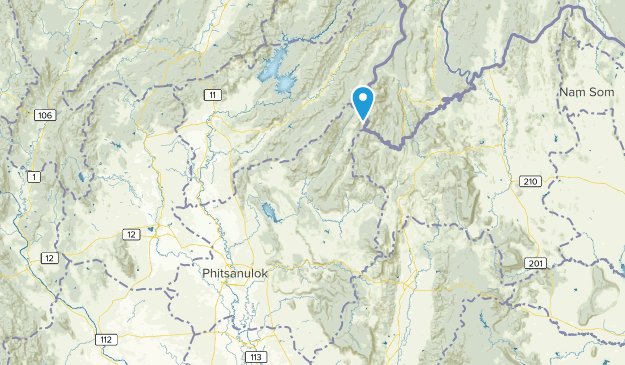 Phitsanulok, Thaïlande Map