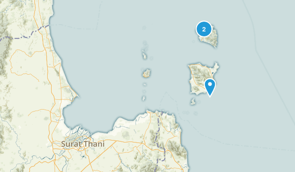 Surat Thani, Thailand Map