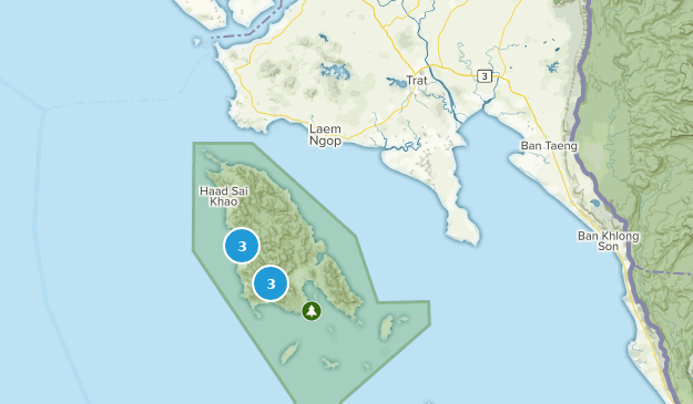 Trat, Thailand Map