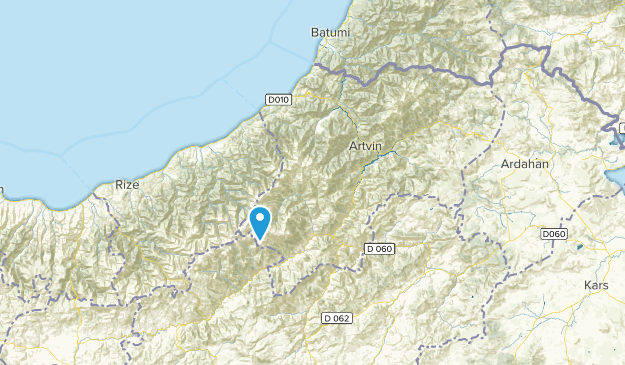 Artvin, Türkei Map