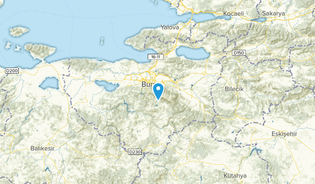 Bursa, Türkei Map