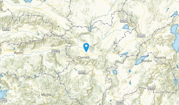 Denizli, Türkei Map