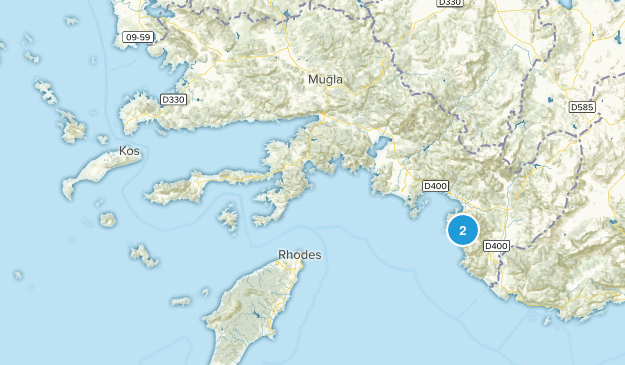 Mugla, Türkei Map