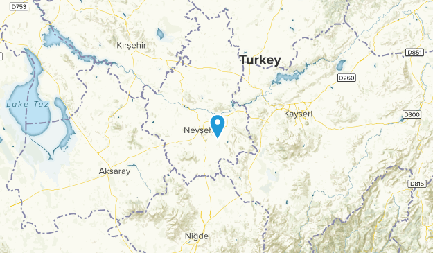 Nevsehir, Turquía Map
