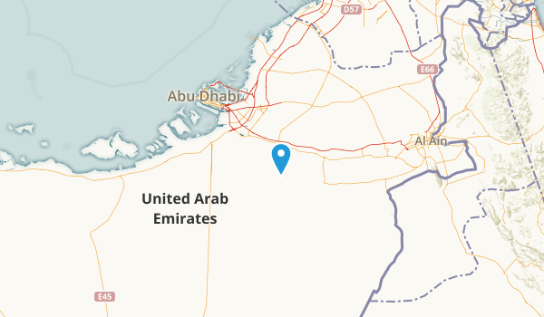 Abu Dhabi, United Arab Emirates Map