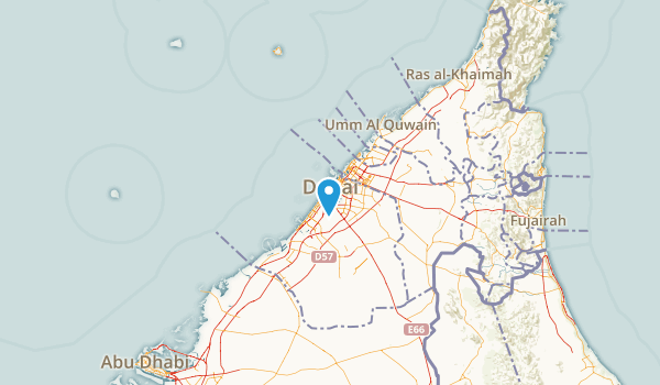 Dubai, United Arab Emirates Map