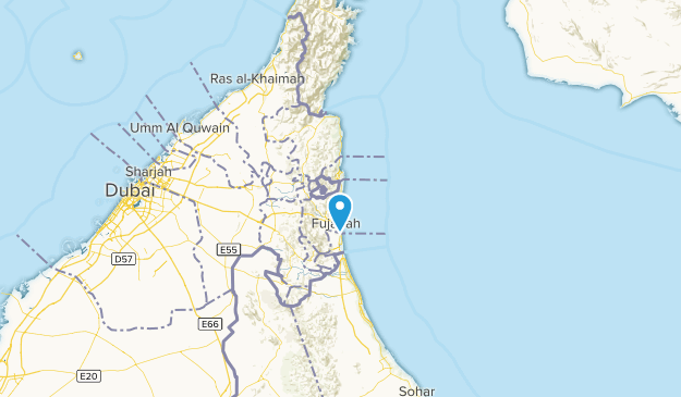 Fudschaira, Vereinigte Arabische Emirate Map