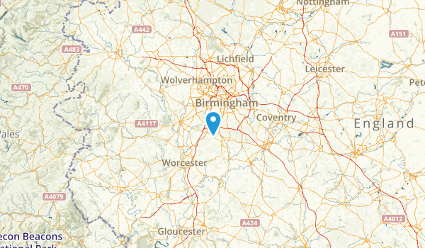 Worcestershire, United Kingdom Map