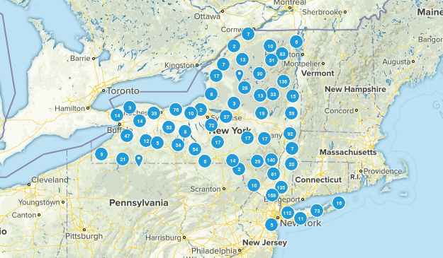 New York Rail Trail Map