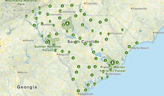 South Carolina Map