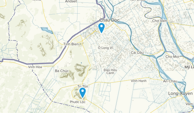 Province d'An Giang, Viêt Nam Map