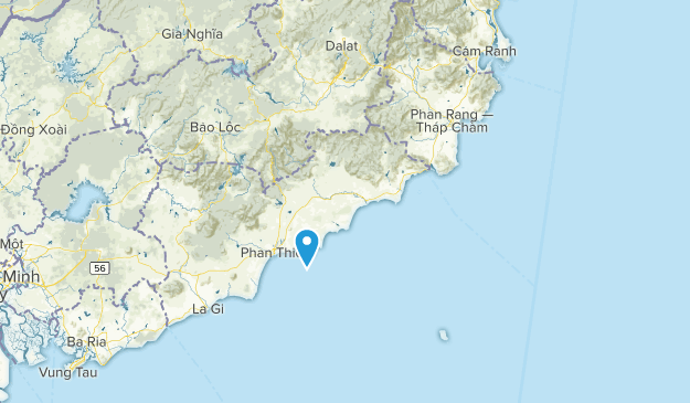 Bình Thuận, Vietnam Map