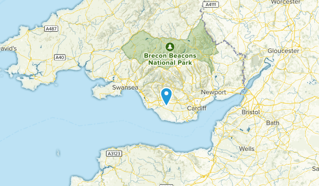 Bridgend, Wales Map