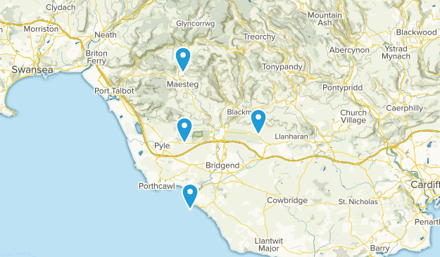 Bridgend, Pays de Galles Map