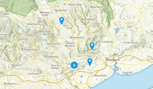 Caerphilly, Wales Map