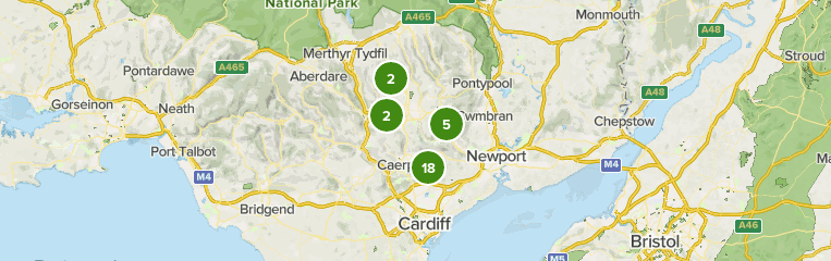 Map Of Caerphilly Wales Best Cities In Caerphilly, Wales | Alltrails