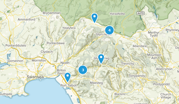 Neath Port Talbot, Wales Map