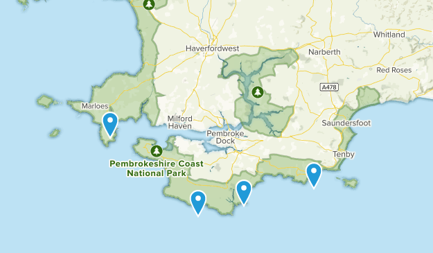 Pembrokeshire, Wales Map