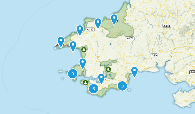 Pembrokeshire, Wales Map
