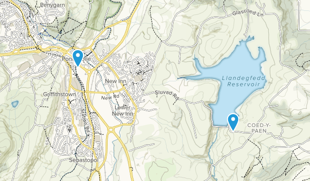 Torfaen, Wales Map
