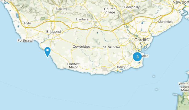 Vale of Glamorgan, Wales Map