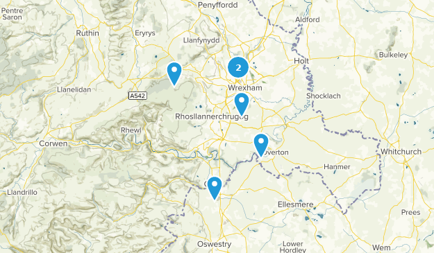 Wrexham, Wales Map