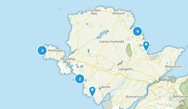 Ynys Môn, Pays de Galles Map